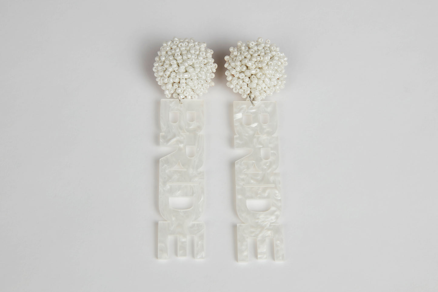 Pearlescent BRIDE Earrings