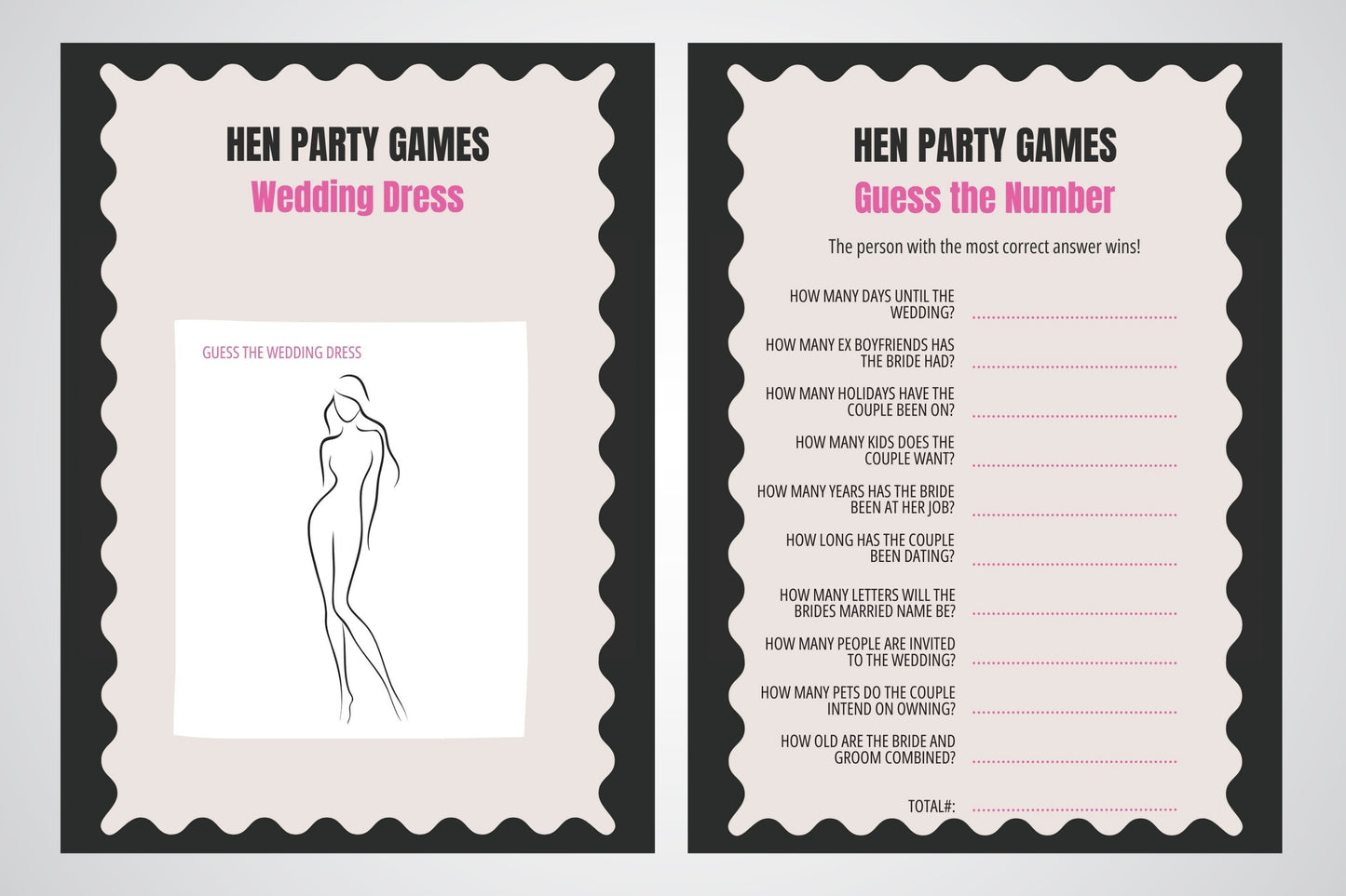 The HEN DO Games Pack