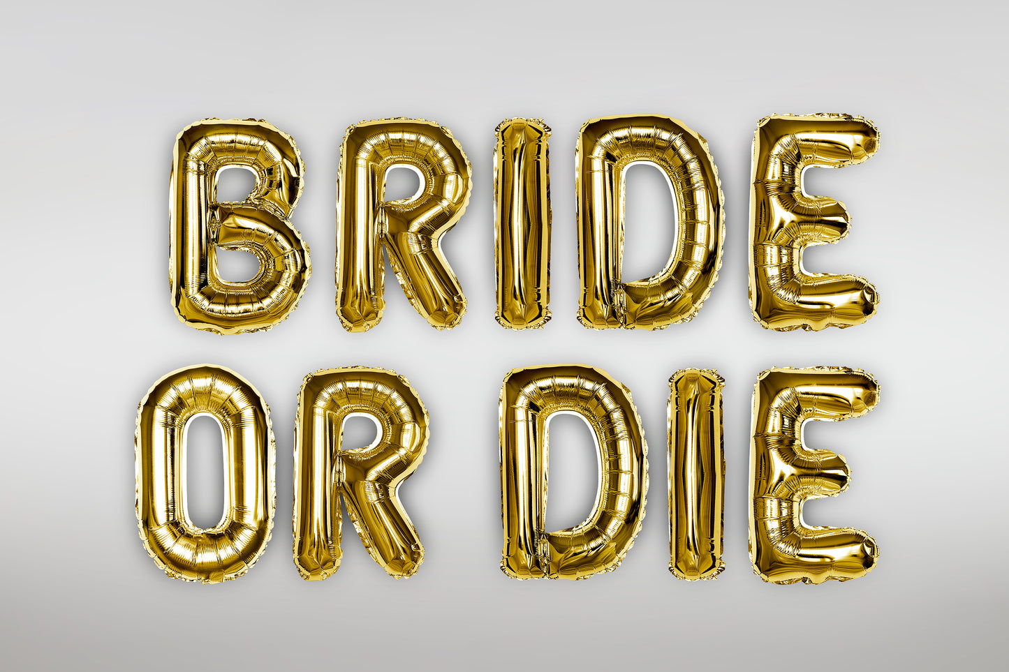 Gold BRIDE OR DIE Balloons