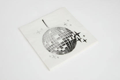 White 'Last Disco' Napkins