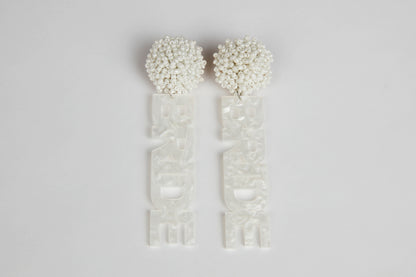 Pearlescent BRIDE Earrings