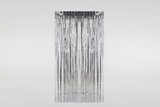 Silver Foil Fringe Curtain