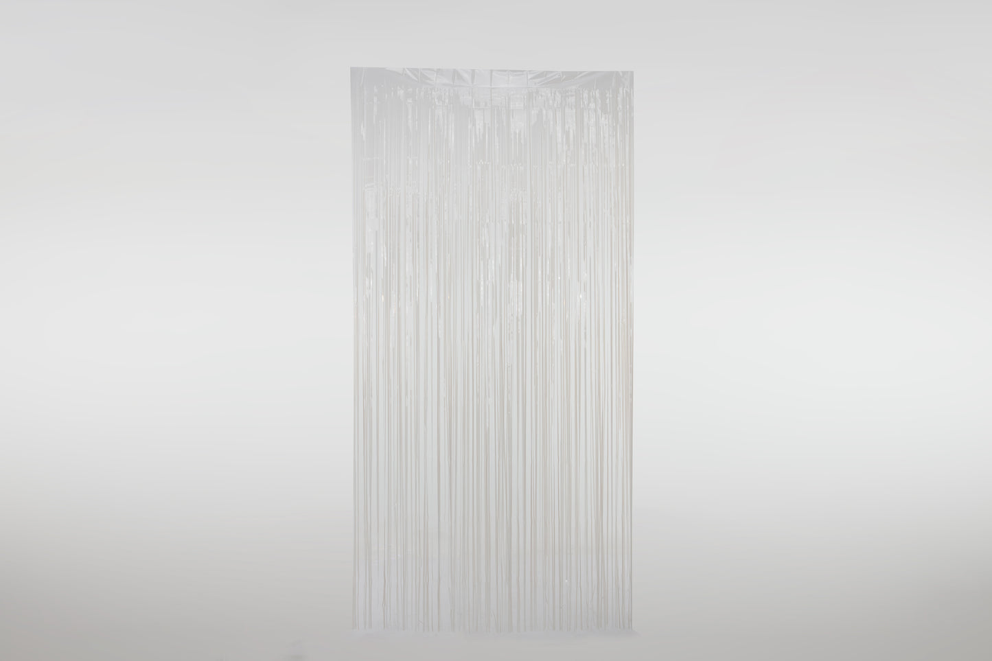 White Foil Fringe Curtain