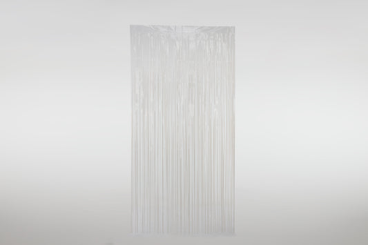 White Foil Fringe Curtain